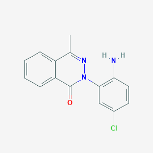 molecular formula C15H12ClN3O B5527822 2-(2-amino-5-chlorophenyl)-4-methylphthalazin-1(2H)-one CAS No. 296770-22-4