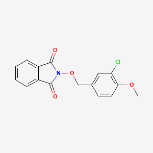 molecular formula C16H12ClNO4 B5527835 2-[(3-Chloro-4-methoxyphenyl)methoxy]isoindole-1,3-dione 