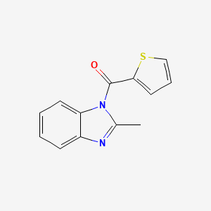 molecular formula C13H10N2OS B5528075 (2-Methyl-1-benzimidazolyl)(2-thienyl)methanone 
