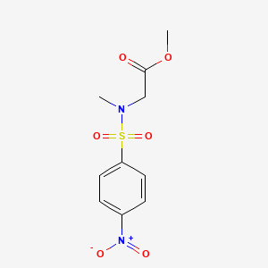 molecular formula C10H12N2O6S B5528653 methyl 2-{methyl[(4-nitrophenyl)sulfonyl]amino}acetate 