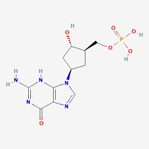 molecular formula C11H16N5O6P B055287 碳环 2'-脱氧鸟苷 5'-三磷酸 CAS No. 118905-01-4