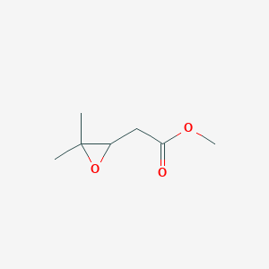 molecular formula C7H12O3 B055288 Methyl 2-(3,3-dimethyloxiran-2-yl)acetate CAS No. 124818-71-9