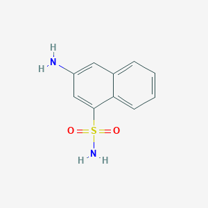molecular formula C10H10N2O2S B5528865 3-Aminonaphthalene-1-sulfonamide 