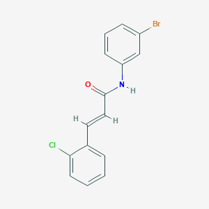 molecular formula C15H11BrClNO B5529065 (2E)-N-(3-bromophenyl)-3-(2-chlorophenyl)prop-2-enamide 