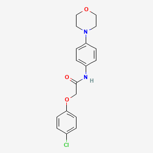 molecular formula C18H19ClN2O3 B5529152 2-(4-chlorophenoxy)-N-(4-morpholin-4-ylphenyl)acetamide 