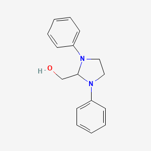molecular formula C16H18N2O B5529163 (1,3-Diphenylimidazolidin-2-yl)methanol 