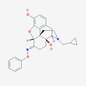 molecular formula C26H28N2O4 B055292 Naltrexone phenyl oxime CAS No. 115160-07-1