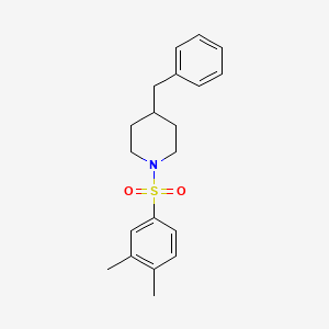 molecular formula C20H25NO2S B5529231 4-Benzyl-1-(3,4-dimethylbenzenesulfonyl)piperidine 