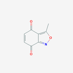molecular formula C8H5NO3 B055293 3-Methylbenzo[c]isoxazole-4,7-dione CAS No. 113396-56-8