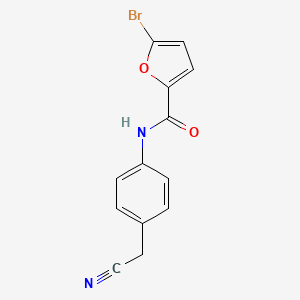 molecular formula C13H9BrN2O2 B5529643 5-bromo-N-[4-(cyanomethyl)phenyl]furan-2-carboxamide 