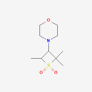 molecular formula C10H19NO3S B5529678 2,2,4-Trimethyl-3-morpholin-4-ylthietane 1,1-dioxide 