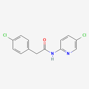 molecular formula C13H10Cl2N2O B5529681 2-(4-chlorophenyl)-N-(5-chloropyridin-2-yl)acetamide CAS No. 6233-31-4