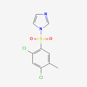 molecular formula C10H8Cl2N2O2S B5529823 1-(2,4-dichloro-5-methylbenzenesulfonyl)-1H-imidazole 