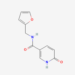 molecular formula C11H10N2O3 B5529872 N-[(FURAN-2-YL)METHYL]-6-OXO-16-DIHYDROPYRIDINE-3-CARBOXAMIDE 