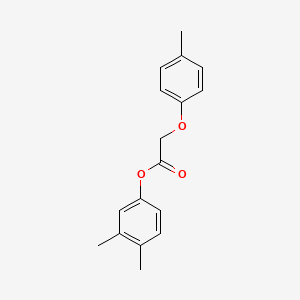 molecular formula C17H18O3 B5530048 (3,4-dimethylphenyl) 2-(4-methylphenoxy)acetate 