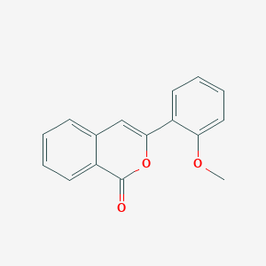 molecular formula C16H12O3 B055302 3-(2-Methoxyphenyl)-1H-2-benzopyran-1-one CAS No. 122771-83-9