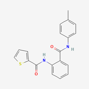 molecular formula C19H16N2O2S B5530298 N-[2-[(4-methylphenyl)carbamoyl]phenyl]thiophene-2-carboxamide CAS No. 6044-37-7