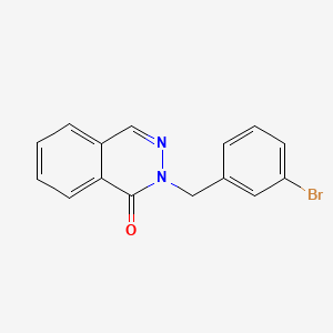 molecular formula C15H11BrN2O B5530363 2-(3-bromobenzyl)phthalazin-1(2H)-one 