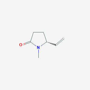 molecular formula C7H11NO B055304 (R)-1-Methyl-5-vinylpyrrolidin-2-one CAS No. 122662-87-7
