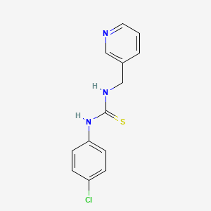 molecular formula C13H12ClN3S B5530497 1-(4-Chlorophenyl)-3-(pyridin-3-ylmethyl)thiourea 