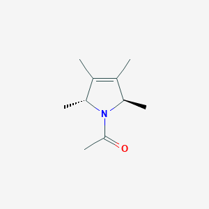 molecular formula C10H17NO B055307 1H-Pyrrole, 1-acetyl-2,5-dihydro-2,3,4,5-tetramethyl-, trans-(9CI) CAS No. 120892-98-0