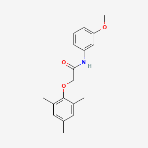 molecular formula C18H21NO3 B5530774 N-(3-methoxyphenyl)-2-(2,4,6-trimethylphenoxy)acetamide 