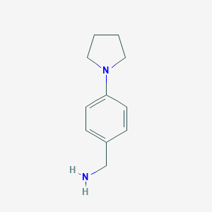 molecular formula C11H16N2 B055310 (4-(Pyrrolidin-1-yl)phenyl)methanamine CAS No. 114365-04-7