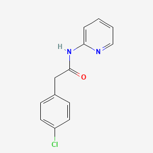 molecular formula C13H11ClN2O B5531006 2-(4-chlorophenyl)-N-(pyridin-2-yl)acetamide 