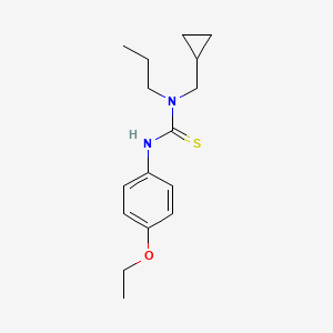 molecular formula C16H24N2OS B5531034 N-CYCLOPROPYLMETHYL-N'-(4-ETHOXYPHENYL)-N-PROPYLTHIOUREA 