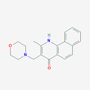 molecular formula C19H20N2O2 B5531083 2-methyl-3-(morpholin-4-ylmethyl)-1H-benzo[h]quinolin-4-one 