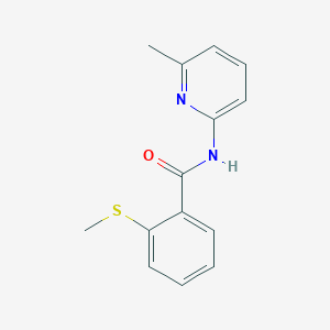 molecular formula C14H14N2OS B5531192 N-(6-methylpyridin-2-yl)-2-(methylsulfanyl)benzamide CAS No. 503533-99-1