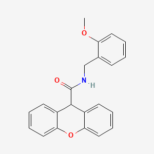 molecular formula C22H19NO3 B5531273 N-(2-methoxybenzyl)-9H-xanthene-9-carboxamide 