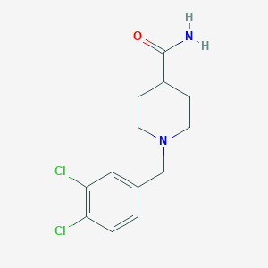 molecular formula C13H16Cl2N2O B5531296 1-(3,4-Dichlorobenzyl)piperidine-4-carboxamide 