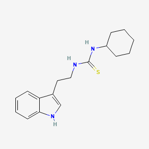 molecular formula C17H23N3S B5531412 1-cyclohexyl-3-[2-(1H-indol-3-yl)ethyl]thiourea 