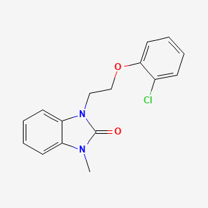 molecular formula C16H15ClN2O2 B5531936 1-[2-(2-Chloro-phenoxy)-ethyl]-3-methyl-1,3-dihydro-benzoimidazol-2-one CAS No. 328559-28-0