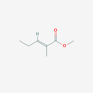 molecular formula C7H12O2 B055320 Methyl trans-2-methyl-2-pentenoate CAS No. 1567-14-2
