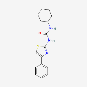 molecular formula C16H19N3OS B5532125 1-Cyclohexyl-3-(4-phenyl-1,3-thiazol-2-yl)urea 