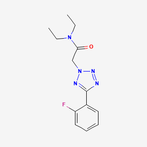 molecular formula C13H16FN5O B5532180 N,N-DIETHYL-2-[5-(2-FLUOROPHENYL)-2H-1,2,3,4-TETRAZOL-2-YL]ACETAMIDE 