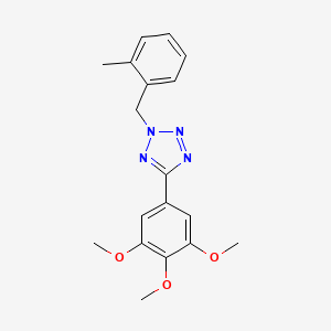 molecular formula C18H20N4O3 B5532222 2-(2-methylbenzyl)-5-(3,4,5-trimethoxyphenyl)-2H-tetrazole 