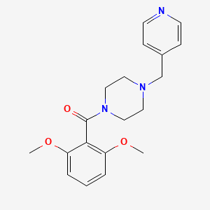 molecular formula C19H23N3O3 B5532241 1-(2,6-dimethoxybenzoyl)-4-(4-pyridinylmethyl)piperazine 