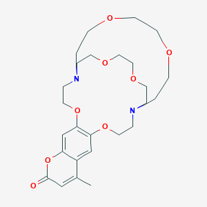 molecular formula C26H38N2O8 B055324 6,7-(4-Methyl)coumaro-(2.2.2)cryptand CAS No. 124804-69-9