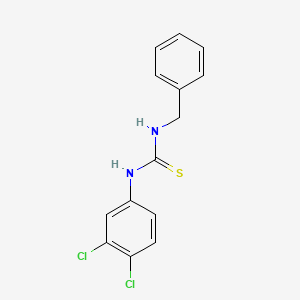 molecular formula C14H12Cl2N2S B5532436 1-benzyl-3-(3,4-dichlorophenyl)thiourea CAS No. 66843-82-1