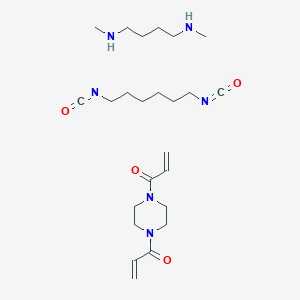 molecular formula C24H42N6O4 B055325 N2LL Poly(amido-amine)-polyurethane copolymer CAS No. 123098-01-1
