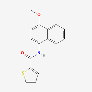 molecular formula C16H13NO2S B5532612 N-(4-methoxynaphthalen-1-yl)thiophene-2-carboxamide 