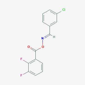 molecular formula C14H8ClF2NO2 B5532720 3-chlorobenzaldehyde O-(2,3-difluorobenzoyl)oxime 