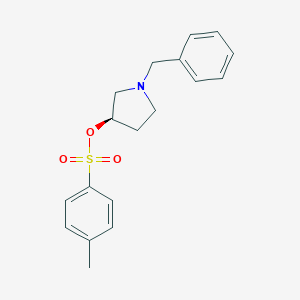 molecular formula C18H21NO3S B055328 (R)-1-Benzyl-3-[(P-tolylsulfonyl)oxy]pyrrolidine CAS No. 116183-80-3