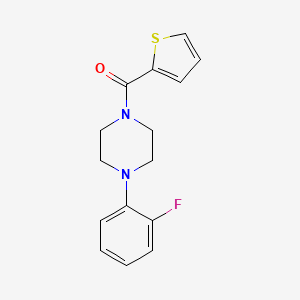 molecular formula C15H15FN2OS B5533090 1-(2-Fluorophenyl)-4-(thiophene-2-carbonyl)piperazine 