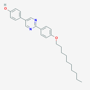 molecular formula C26H32N2O2 B055331 4-{2-[4-(Decyloxy)phenyl]pyrimidin-5-YL}phenol CAS No. 119471-77-1