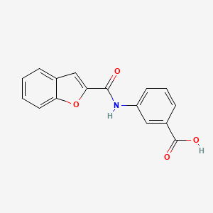 molecular formula C16H11NO4 B5533438 3-[(Benzofuran-2-carbonyl)-amino]-benzoic acid 