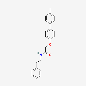 molecular formula C23H23NO2 B5533501 2-[4-(4-methylphenyl)phenoxy]-N-(2-phenylethyl)acetamide 